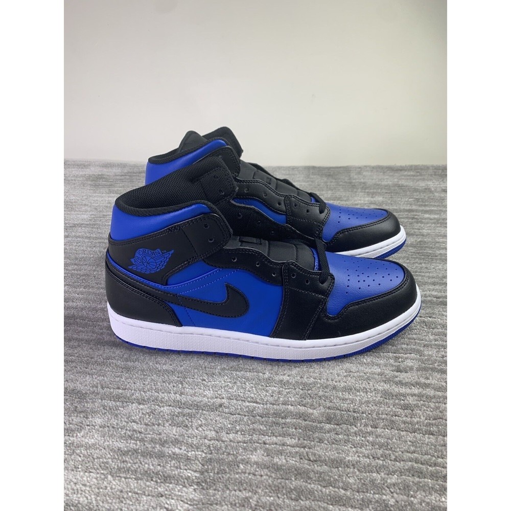 Nike Air Jordan 1 Mid Men's Size 13 DQ8426-042 Black / White / Royal Blue